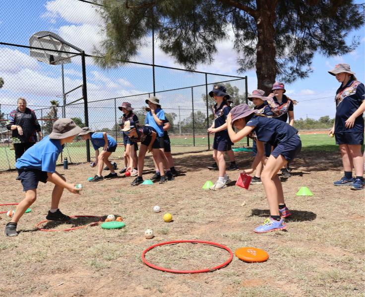 Photo of students from 3 small schools at a HUB day